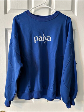paiya Blue Sweatshirt Size Small Like New